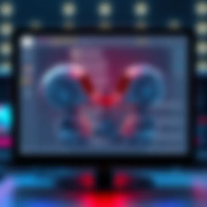 A computer screen shows two cartoon robots kissing while a chat window displays angry messages.