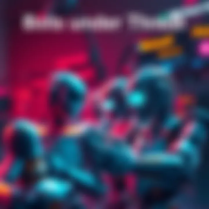 A visual representation of quality bots being taken down, with concerned creators watching the process unfold.