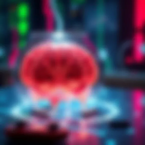 A visual representation of brain cells in a dish connected to a video game interface, illustrating their ability to learn and interact with technology.