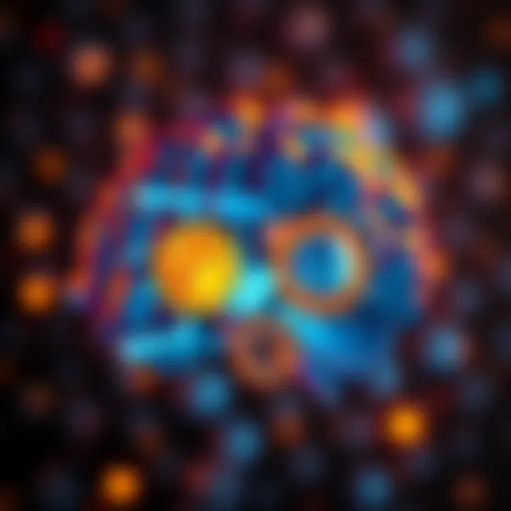 A brain illustration with gears turning, symbolizing personal insights and intelligence measurement