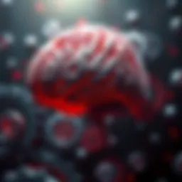 A human brain surrounded by gears, representing the concept of adaptability and evolution in artificial intelligence.
