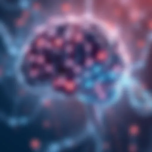 An illustration showing a brain with neural connections branching out to represent predictive coding in machine learning, contrasting with traditional backpropagation algorithms.