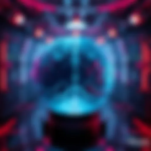 A digital rendering of a brain scan displayed in a virtual reality setting, showcasing advanced technology and potential ethical concerns.