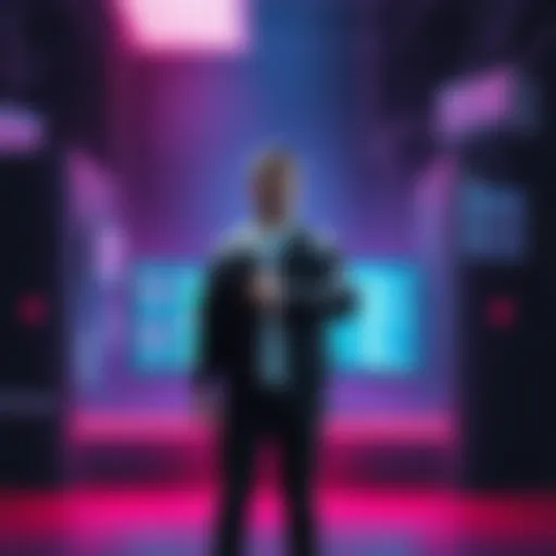 A person standing confidently in front of a computer, symbolizing independence from AI guidance.