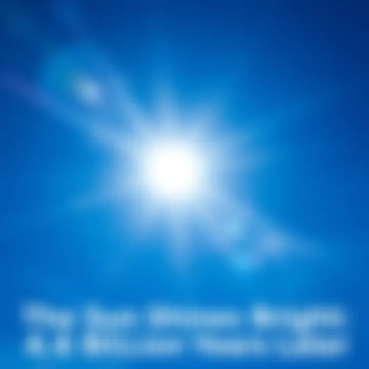 The Sun shining brightly in a clear blue sky, representing its peak solar activity.
