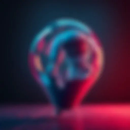 A deflated balloon shaped like a robot, symbolizing the potential bursting of the AI bubble.