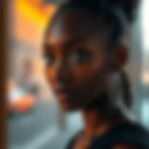 A brown-skinned woman depicted with high clarity showcasing the visual results of Z-Image realism