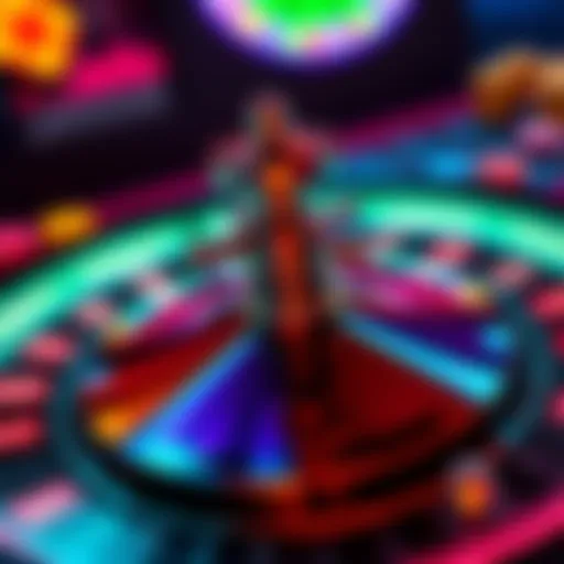 A close-up of a gaming prototype inspired by Buckshot Roulette, featuring unique design elements and vibrant colors.