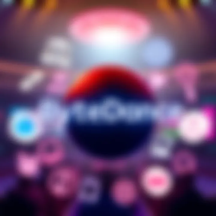 ByteDance logo surrounded by legal icons, representing the halt of the Seedance 2.0 project after legal action from Disney and Paramount.