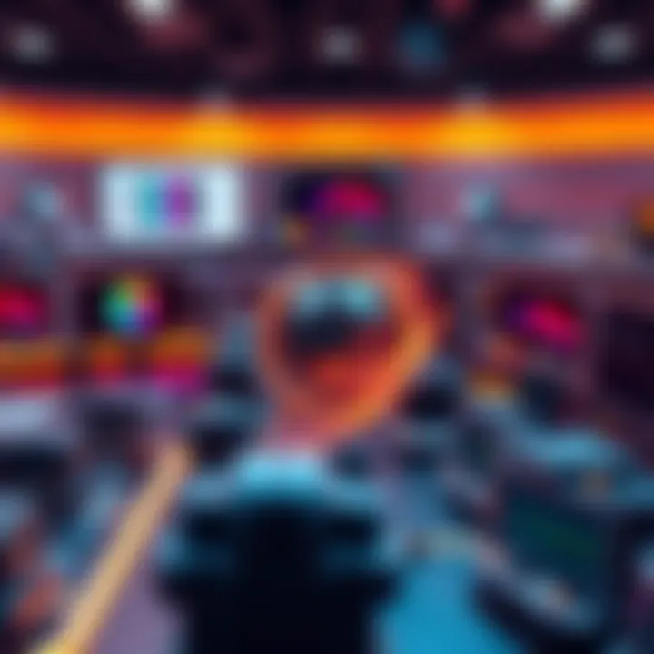 A visual representation of geometry and materials being transferred from Cinema 4D to Houdini, highlighting software interfaces and complex scenes.