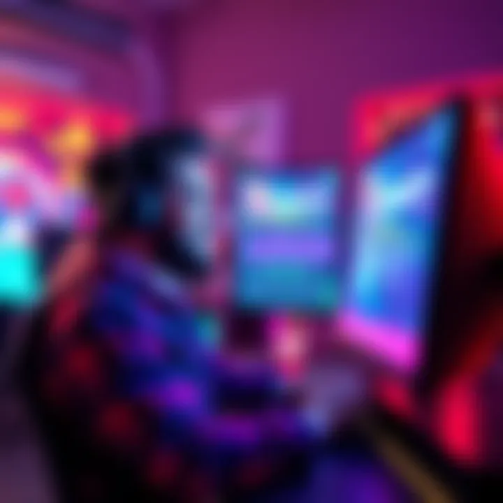 Cakez77 smiles as he looks at sales figures on his computer screen after launching his new game.