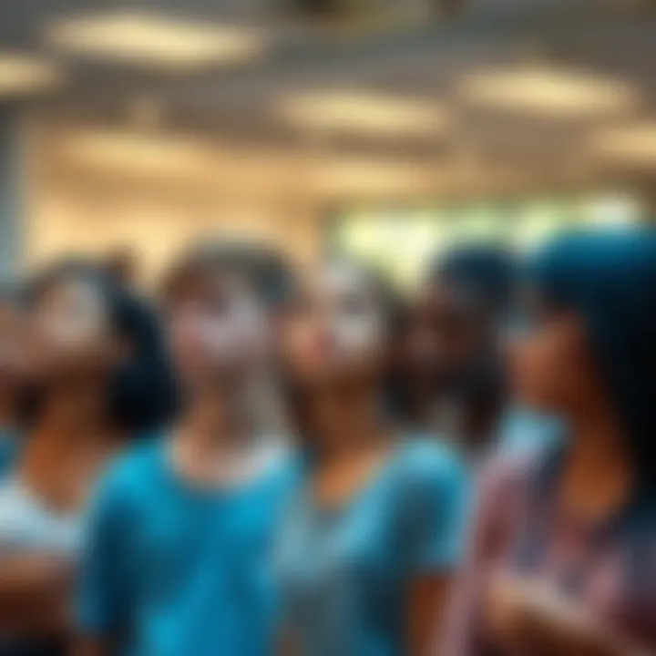 A group of young people discussing laws related to minors in California, looking thoughtful.
