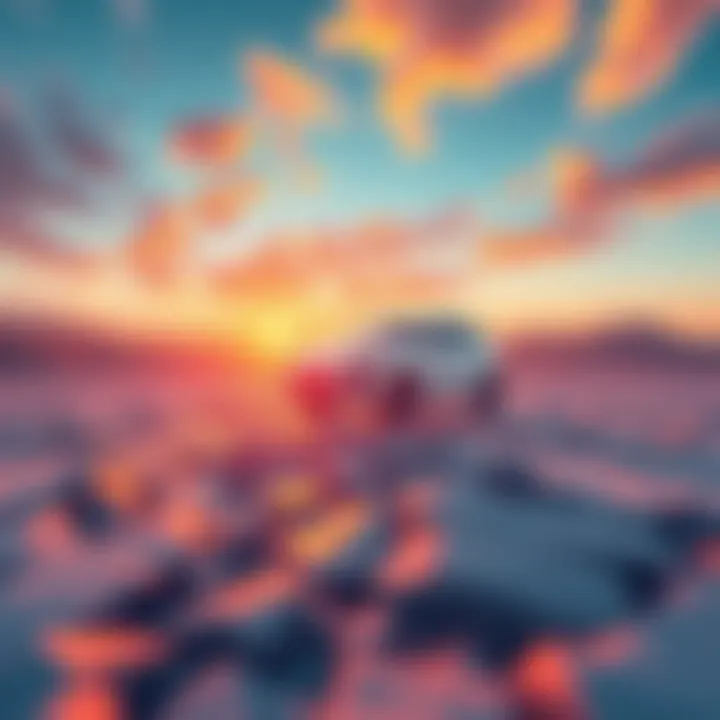 Camera Movement with PNGs Illustration showing a camera moving with PNG images layered above a ground layer, demonstrating the challenge of keeping the PNGs level