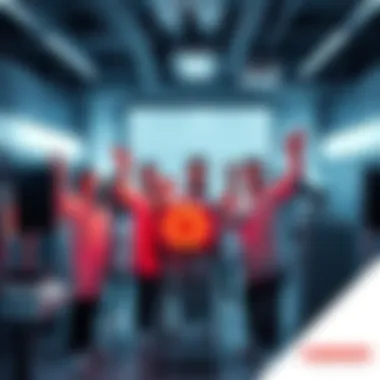 Scientists celebrating a successful nuclear fusion experiment in Canada, showcasing advanced technology and equipment in a lab setting.