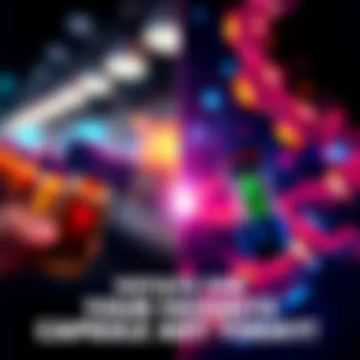 Two capsule art styles comparison Side by side view of a quick mobile art design and a detailed graphic designer art piece