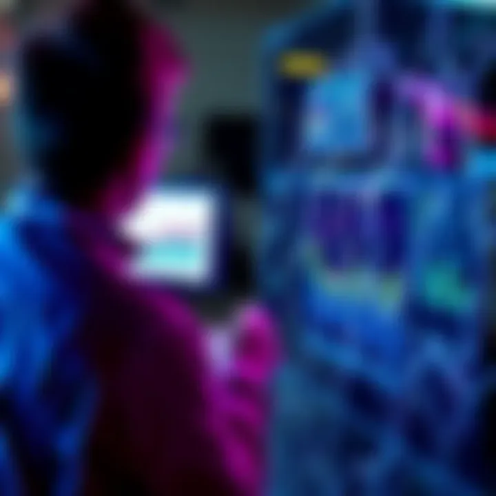 A person evaluating a car wash performance test with charts and metrics from Simplebench in view.