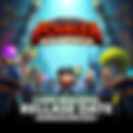 Card-Building Roguelike Game Announcement Illustration of a card-building roguelike game featuring various colorful cards and a fantasy setting