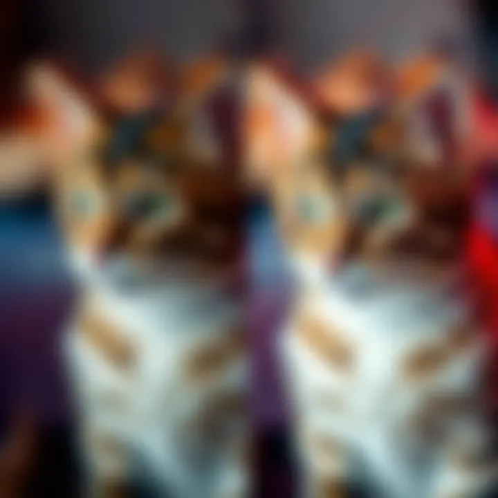 A blurry photo of a cat on the left and a clearer version on the right after AI processing