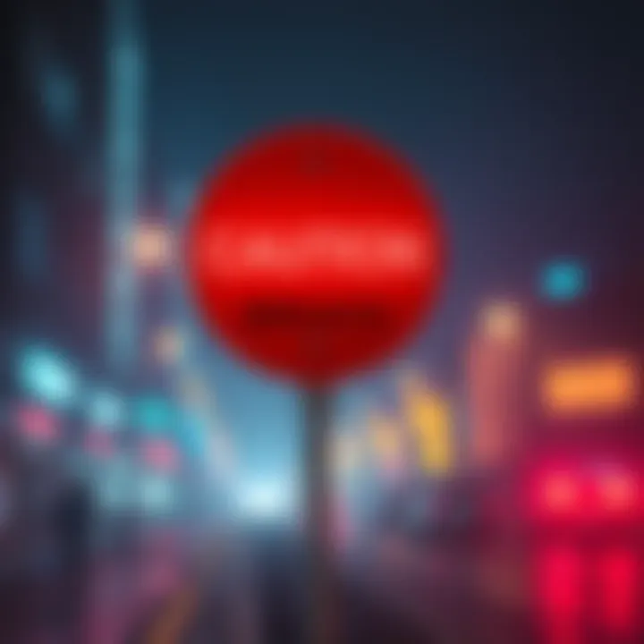 A caution sign warning against sharing security vulnerabilities with developers