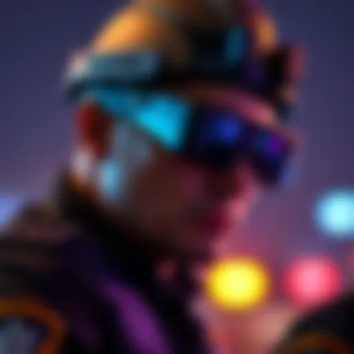 A CBP agent wearing Meta Smart Glasses during an immigration raid in Los Angeles, showcasing the blend of technology and law enforcement.
