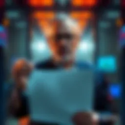 Anthropic CEO holding a letter addressing the Department of Defense's request regarding mass surveillance