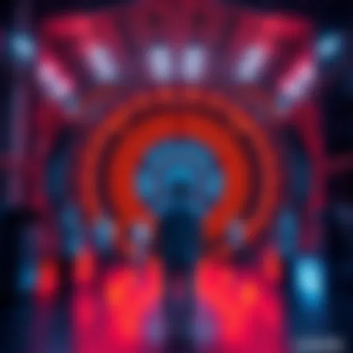 CERN scientists standing in front of the Large Hadron Collider, preparing for maintenance and upgrades during Long Shutdown 3.
