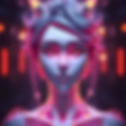 Illustration of a character being created with Stable Diffusion, highlighting angles and ignored parts of prompts.