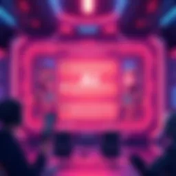 A futuristic screen showing ad-free chat with upgraded bots, highlighting respectful interactions and new features.