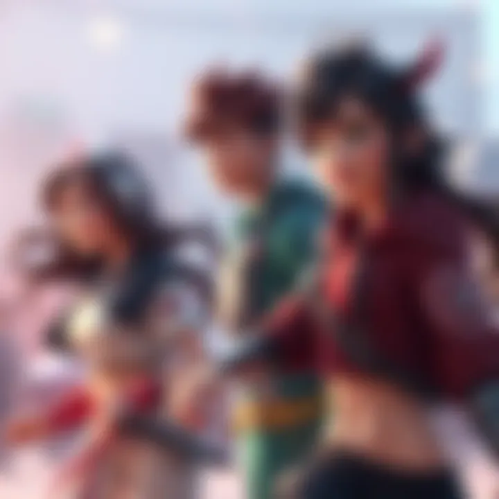 Showcase of new character designs featuring varied hair options and fluid movements based on community feedback