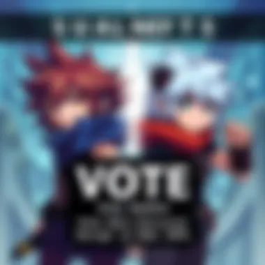 Character Design for JRPG Two pixel art character designs for a 2D JRPG, showcasing different styles and colors, with a vote request overlay.