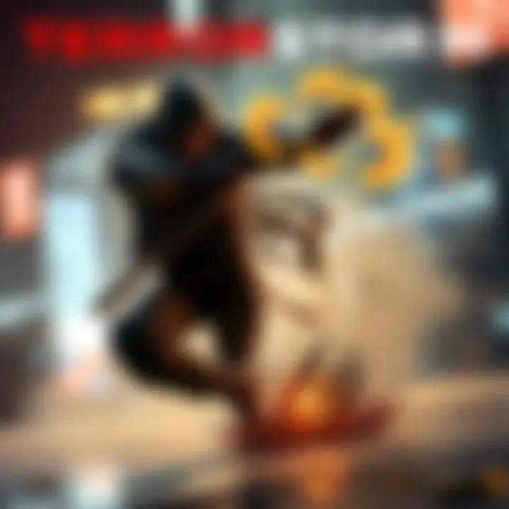 A character performing dash and slide dodging in TERRORSTORM: Ground Zero, showcasing new mechanics in an intense gameplay moment.