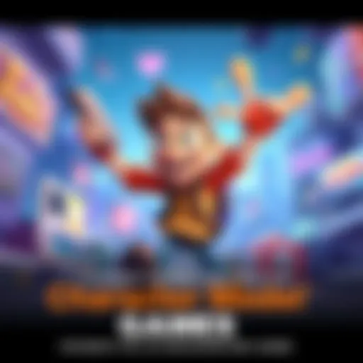 Colorful cartoon character model inspired by classic action adventure games with a playful design and dynamic pose.