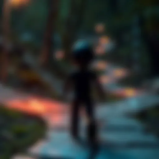 A character figure on a winding path with visual indicators showing troubleshooting steps.