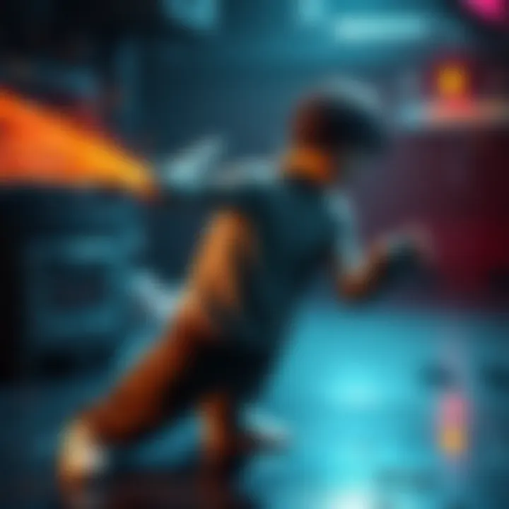 A character displayed in a ragdoll physics pose after being hit, showing realistic spine rotation issues.