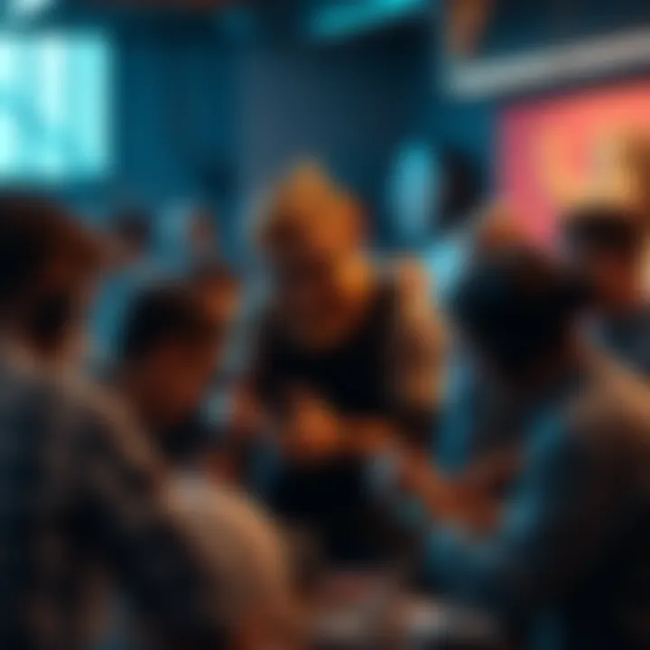 A group of people learning character sculpting techniques in a workshop setting