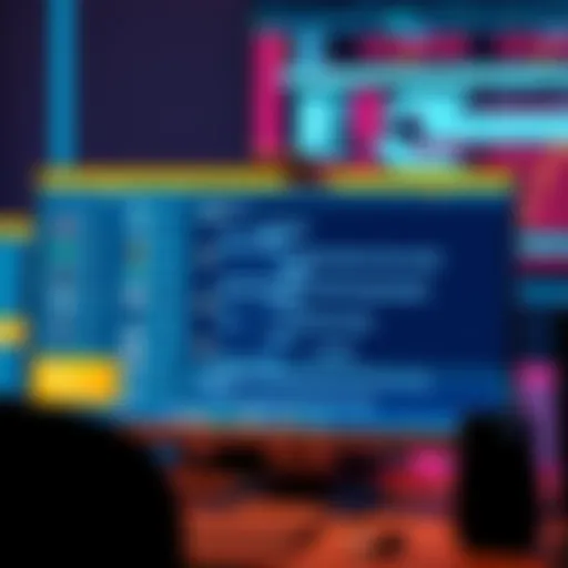 A graphic showing a computer screen displaying a chat interface with blurred messages, symbolizing content filtering.