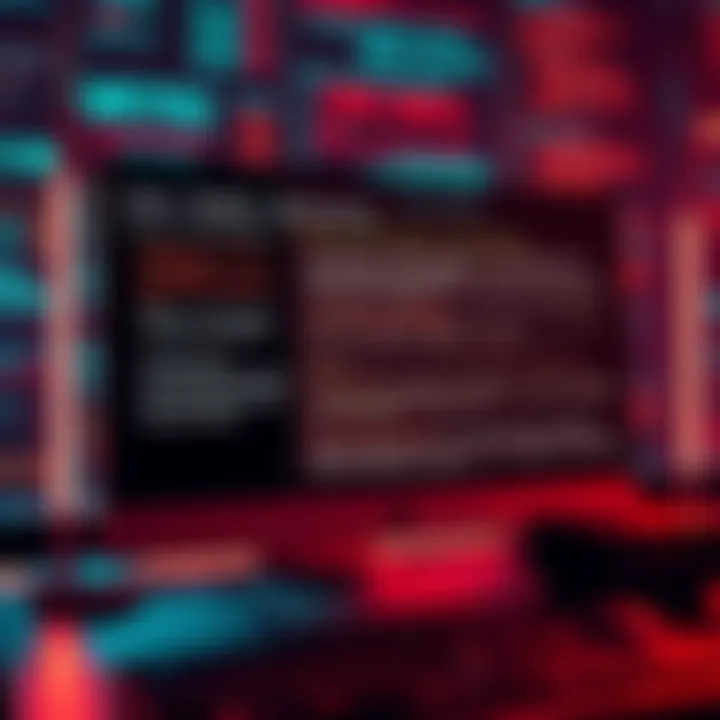 A computer screen displaying confusing text and error messages related to chat models, illustrating the concept of mega hallucinations.