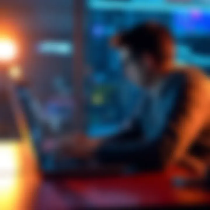 A person interacting with a chat interface on a laptop, showing confusion as they compare expectations with reality.
