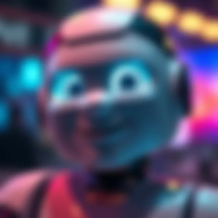 A friendly chatbot with a smile, representing initial positive engagement in conversations, gradually fading in expression to show decline in emotional response over time.