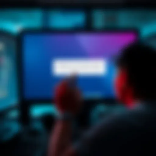 A frustrated person looking at a computer screen displaying an error message about ChatGPT being unavailable in the Philippines