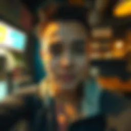 A candid selfie taken by ChatGPT showing motion blur, uneven lighting, and a messy background, resembling a casual snapshot.