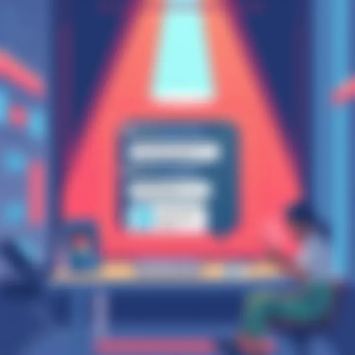 An illustration showing the ChatGPT interface featuring advertisements alongside chat responses