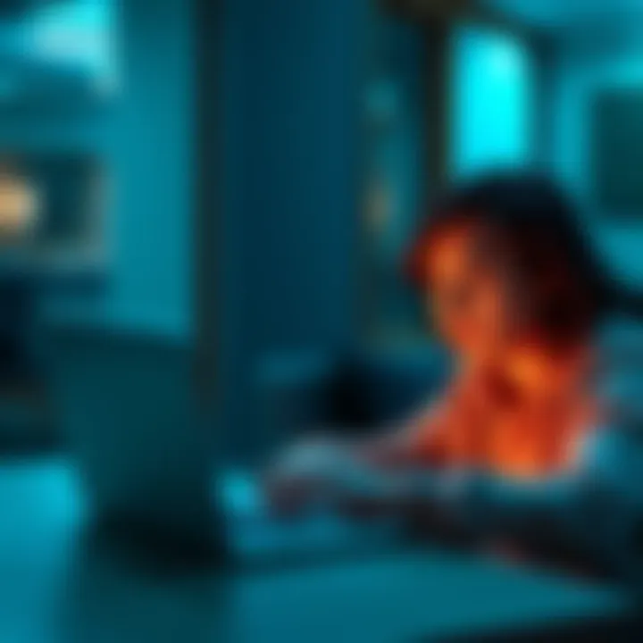 A visual representation of a person looking confused while using ChatGPT 5 on a laptop, illustrating the censorship of non-sexual topics like pregnancy.