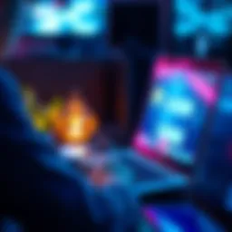 A person using a laptop with ChatGPT interface on the screen, chatting with others through a digital platform, illustrating modern communication.