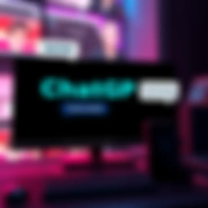 ChatGPT displayed on a screen with text bubbles showing curse words