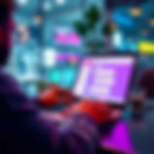 A person using a laptop with ChatGPT interface on the screen, discussing personal tasks like travel and weight loss with friends nearby.