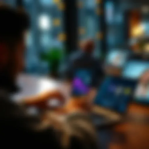 A person using ChatGPT on a laptop, showing a unique feature on the screen that enhances interaction.