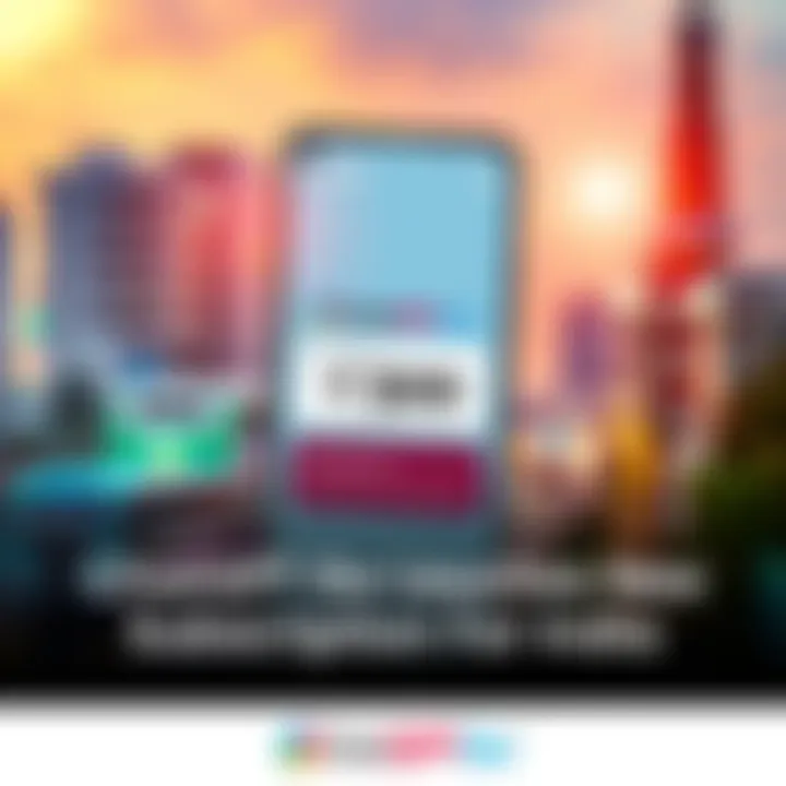 A smartphone displaying the ChatGPT Go app with a subscription option for ₹399 highlighted, set against a vibrant backdrop of an Indian cityscape.