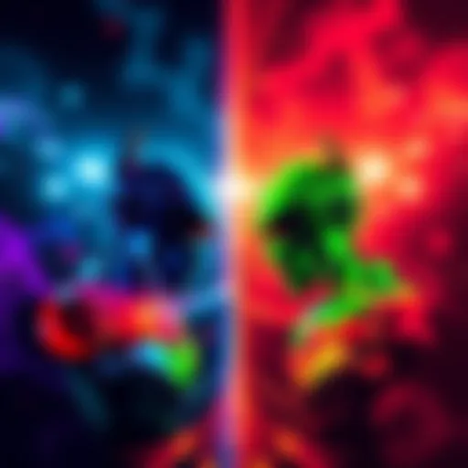 A side-by-side comparison of ChatGPT and Grok creating vibrant images, showcasing advancements in AI technology for creativity.