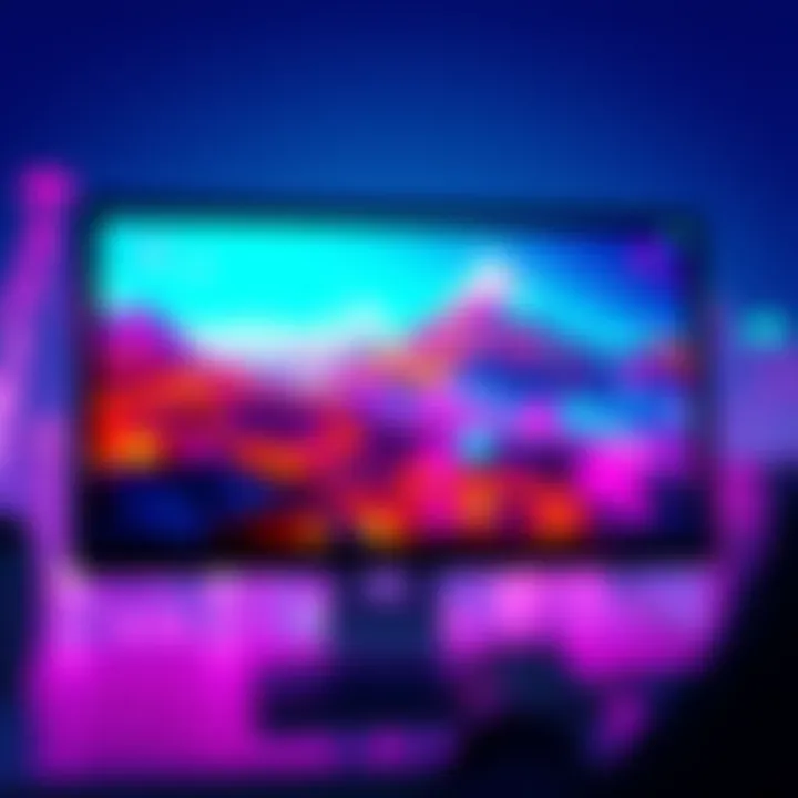 A digital artist using ChatGPT Images 2.0 technology to create vibrant visual content on a computer screen.